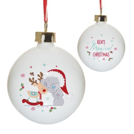 Personalised Me to You Magical Christmas Bauble £12.99